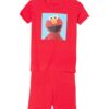 Sesame Street Boys' 2-Piece Snug-fit Organic Cotton Pajama Set, Soft & Cute for Kids, Square ELMO, 3T