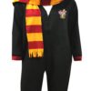 Warner Bros. boys One Piece Blanketed Hooded Union Suit Fleece Onesie Pajama Set, Winter Harry, X-Small US