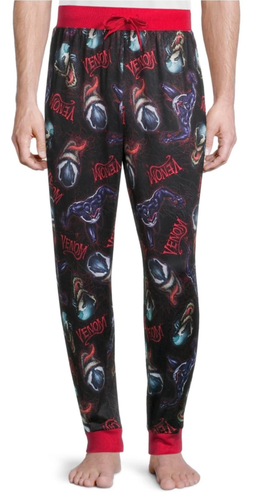 Venom Black Lounge Sleep Pants - Small