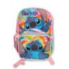 Fast Forward Kid's Licensed 16" School Backpack (Personalized Stitch Rainbow Heart)