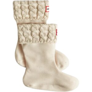 Hunter Kids Recycled 6 Stitch Cable Boot Sock Hunter White Textile 11-13 US Little Kid