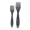 Baker's Secret - Set of 2 Silicone Brushes, for Pastry, Oil Baking, BBQ and Grilling, Dishwasher Safe, Baking Utensils Accessories - Black