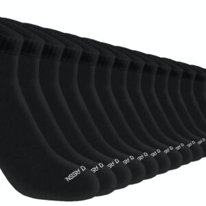 U.S. Polo Assn. 20 Pair Men's Low Cut Moisture Control Casual Socks - Breathable & Odor-Resistant Mens Socks, Black 7512 (Shoe Size 6-12)